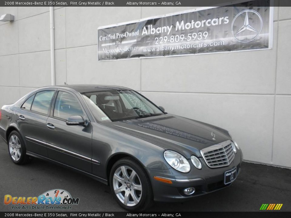 2008 Mercedes-Benz E 350 Sedan Flint Grey Metallic / Black Photo #23