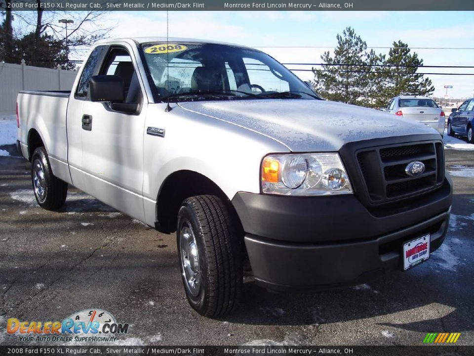 2008 Ford F150 XL Regular Cab Silver Metallic / Medium/Dark Flint Photo #7