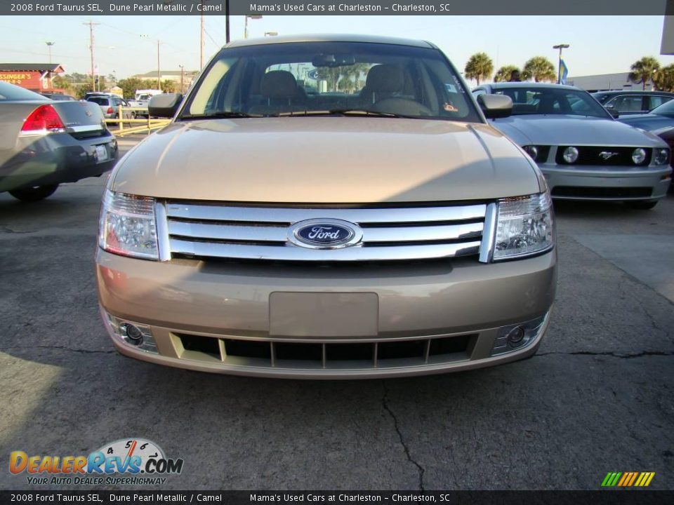 2008 Ford Taurus SEL Dune Pearl Metallic / Camel Photo #3