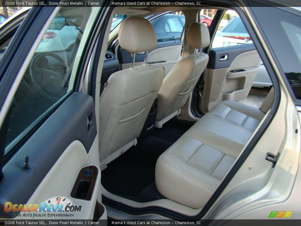 2008 Ford Taurus SEL Dune Pearl Metallic / Camel Photo #11