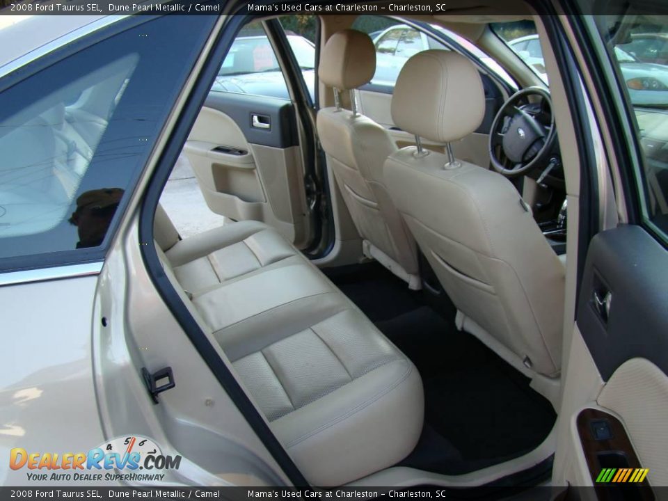 2008 Ford Taurus SEL Dune Pearl Metallic / Camel Photo #13
