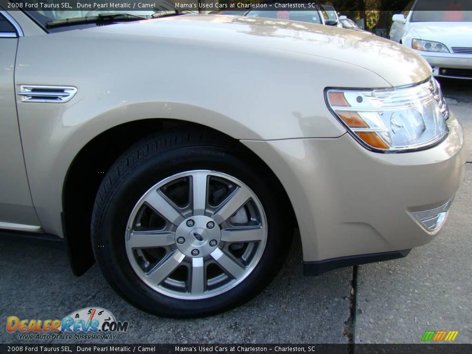 2008 Ford Taurus SEL Dune Pearl Metallic / Camel Photo #29