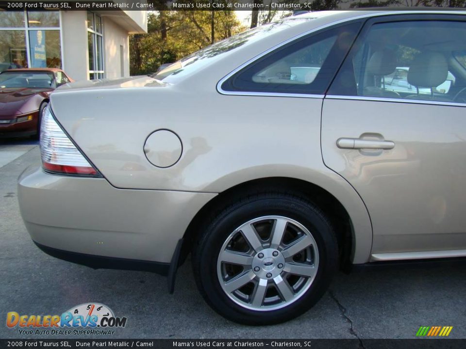 2008 Ford Taurus SEL Dune Pearl Metallic / Camel Photo #32