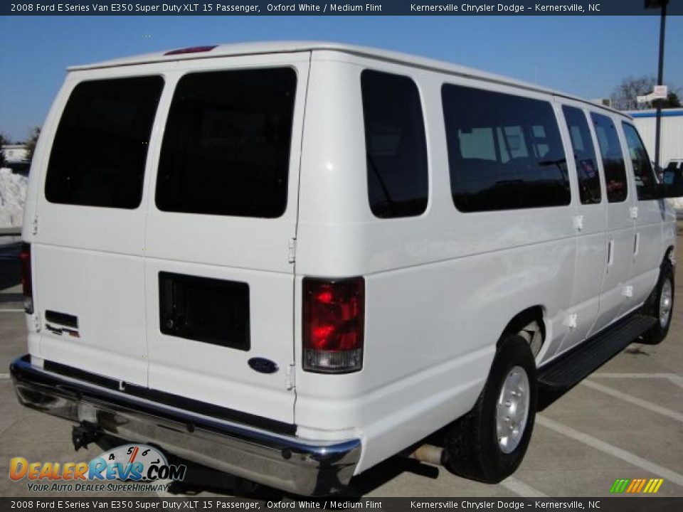 2008 Ford E Series Van E350 Super Duty XLT 15 Passenger Oxford White / Medium Flint Photo #3