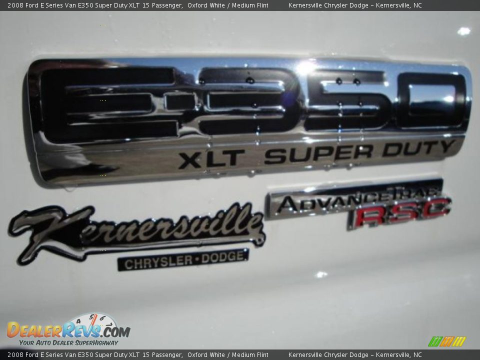 2008 Ford E Series Van E350 Super Duty XLT 15 Passenger Oxford White / Medium Flint Photo #10