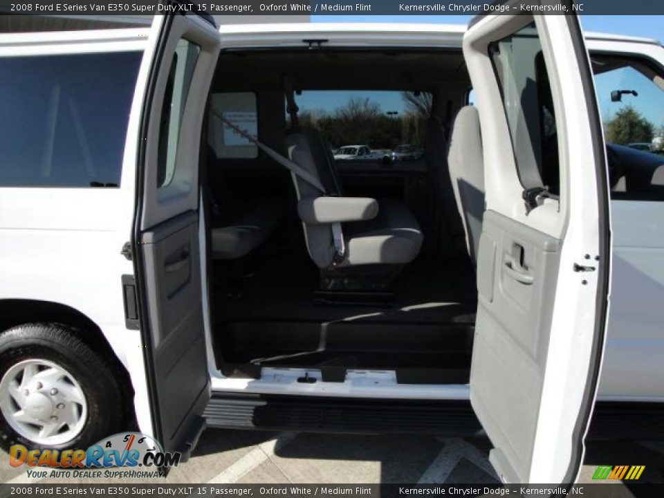 2008 Ford E Series Van E350 Super Duty XLT 15 Passenger Oxford White / Medium Flint Photo #15