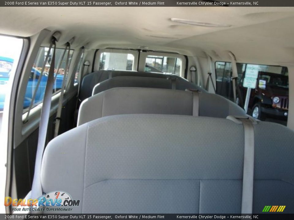2008 Ford E Series Van E350 Super Duty XLT 15 Passenger Oxford White / Medium Flint Photo #16