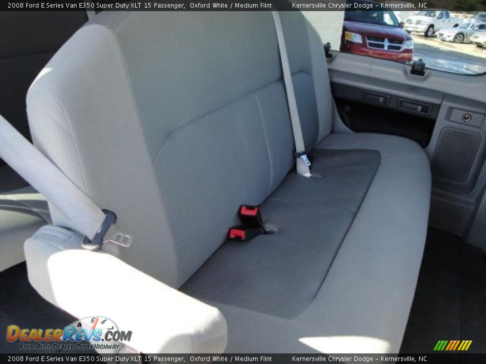 2008 Ford E Series Van E350 Super Duty XLT 15 Passenger Oxford White / Medium Flint Photo #17