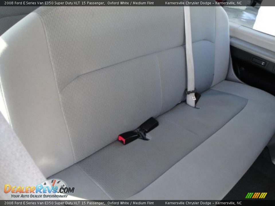 2008 Ford E Series Van E350 Super Duty XLT 15 Passenger Oxford White / Medium Flint Photo #18