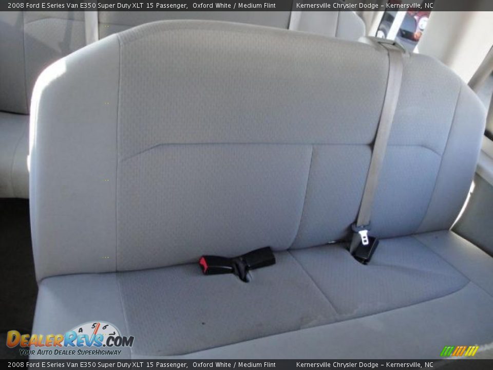2008 Ford E Series Van E350 Super Duty XLT 15 Passenger Oxford White / Medium Flint Photo #19