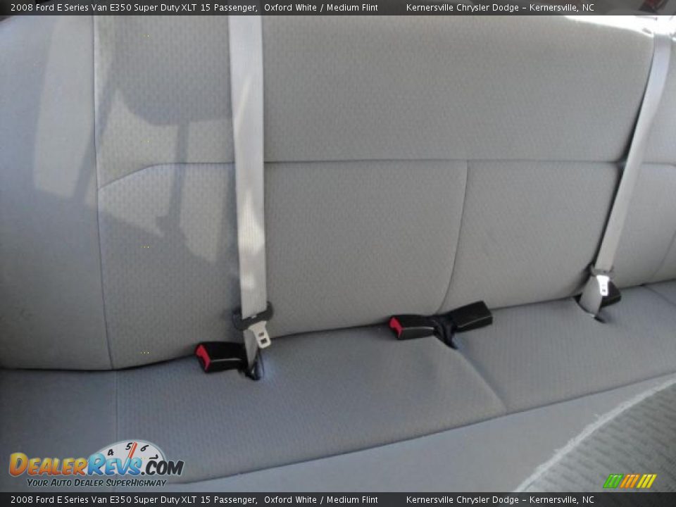 2008 Ford E Series Van E350 Super Duty XLT 15 Passenger Oxford White / Medium Flint Photo #20