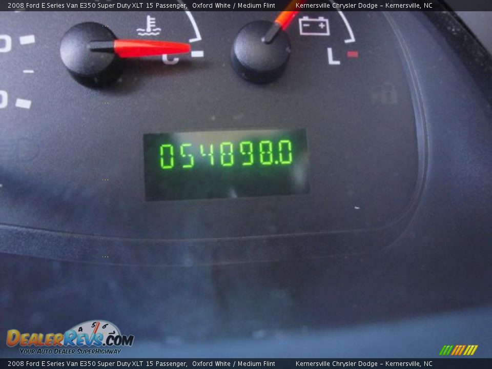 2008 Ford E Series Van E350 Super Duty XLT 15 Passenger Oxford White / Medium Flint Photo #29