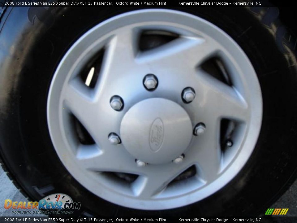2008 Ford E Series Van E350 Super Duty XLT 15 Passenger Oxford White / Medium Flint Photo #30