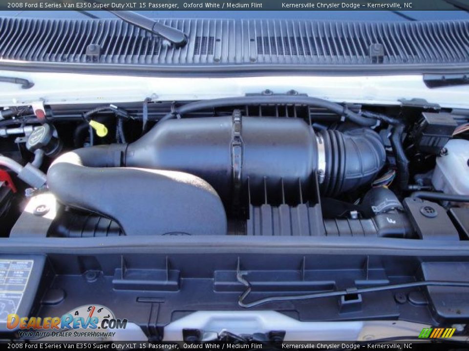 2008 Ford E Series Van E350 Super Duty XLT 15 Passenger Oxford White / Medium Flint Photo #32