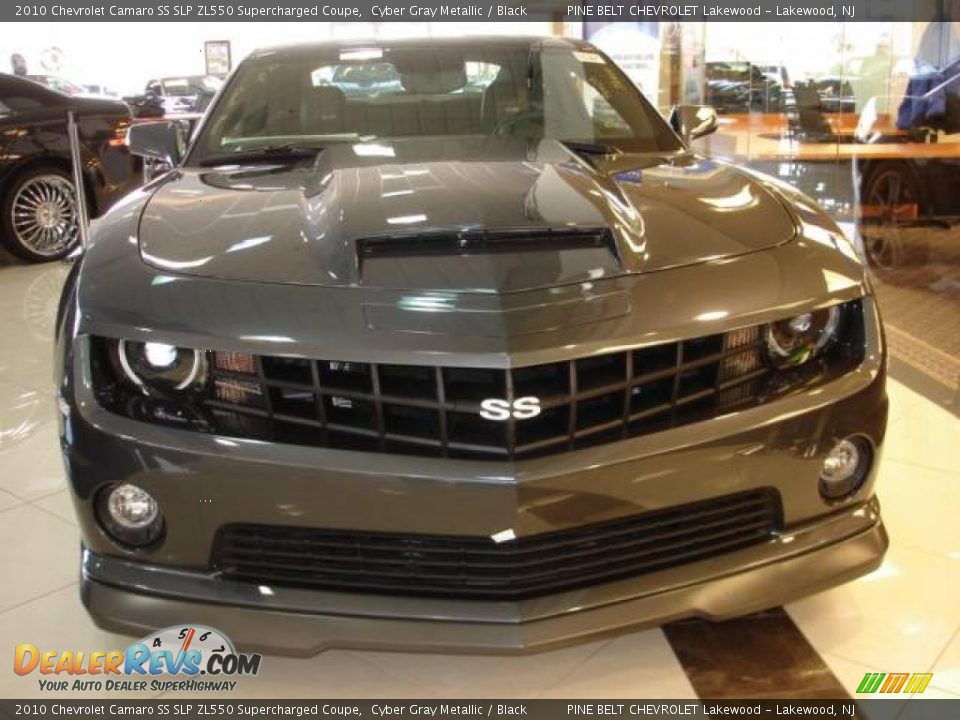 2010 Chevrolet Camaro SS SLP ZL550 Supercharged Coupe Cyber Gray Metallic / Black Photo #2