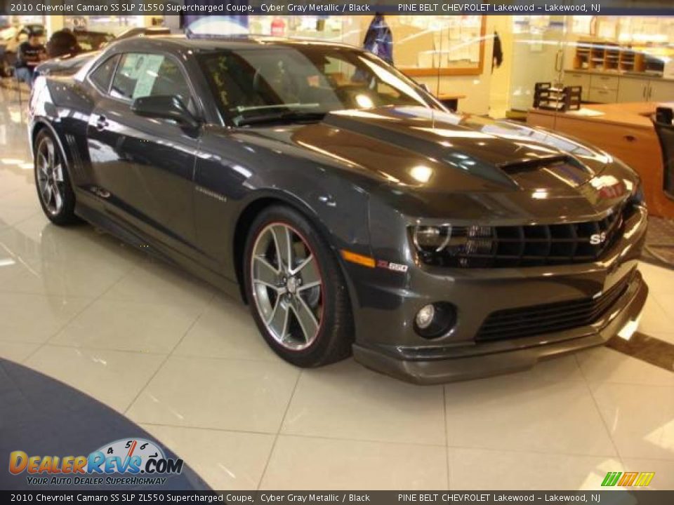 2010 Chevrolet Camaro SS SLP ZL550 Supercharged Coupe Cyber Gray Metallic / Black Photo #3
