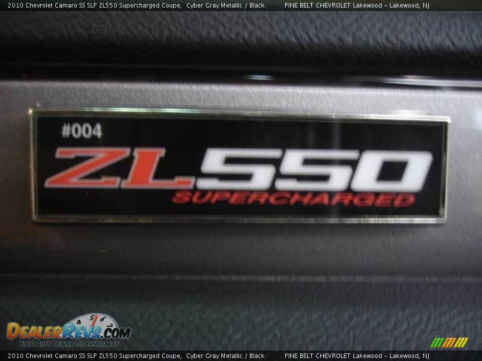 2010 Chevrolet Camaro SS SLP ZL550 Supercharged Coupe Cyber Gray Metallic / Black Photo #9