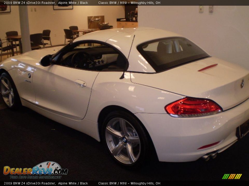 2009 BMW Z4 sDrive30i Roadster Alpine White / Black Photo #2