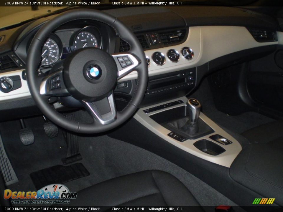 2009 BMW Z4 sDrive30i Roadster Alpine White / Black Photo #3