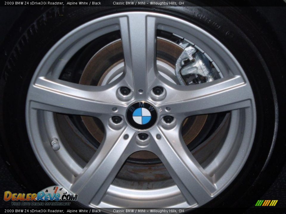 2009 BMW Z4 sDrive30i Roadster Alpine White / Black Photo #4