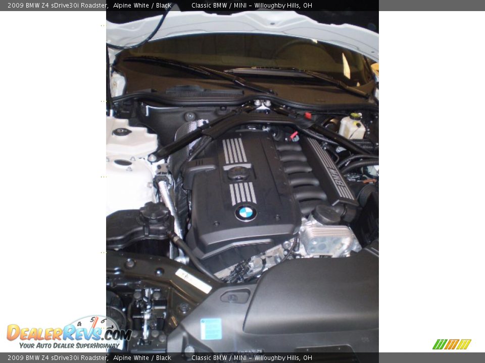 2009 BMW Z4 sDrive30i Roadster Alpine White / Black Photo #5