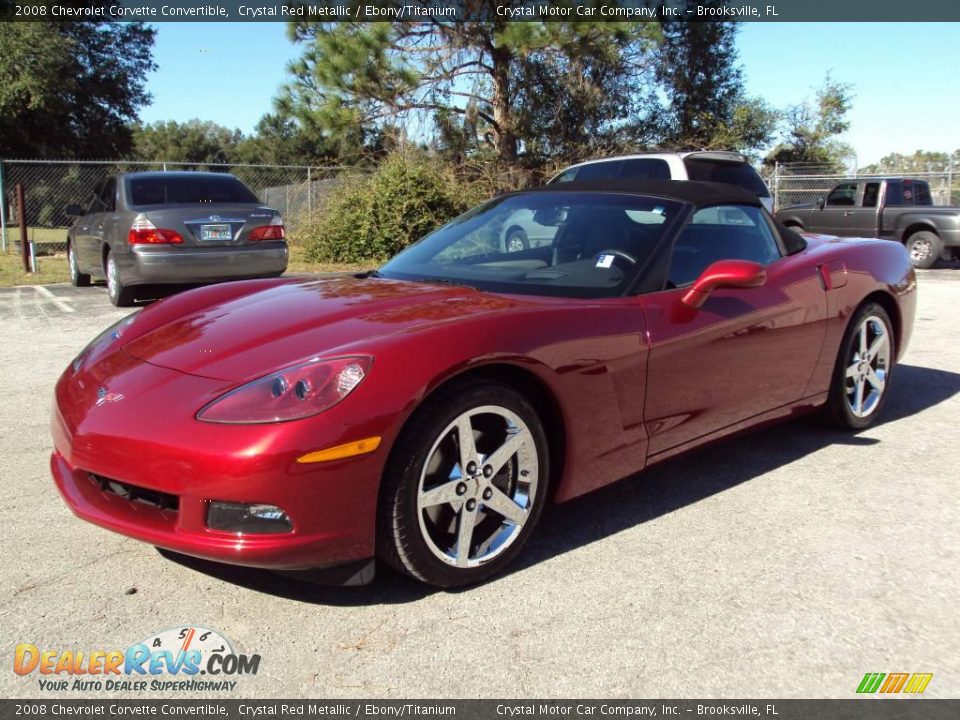 2008 Chevrolet Corvette Convertible Crystal Red Metallic / Ebony/Titanium Photo #1