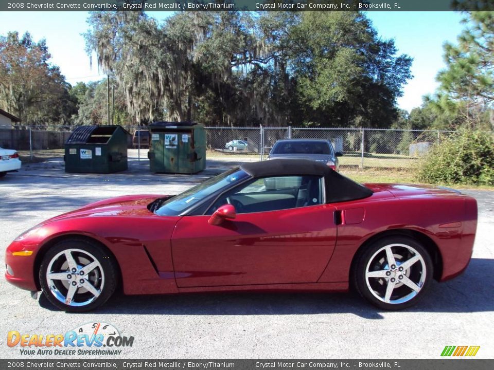 2008 Chevrolet Corvette Convertible Crystal Red Metallic / Ebony/Titanium Photo #2