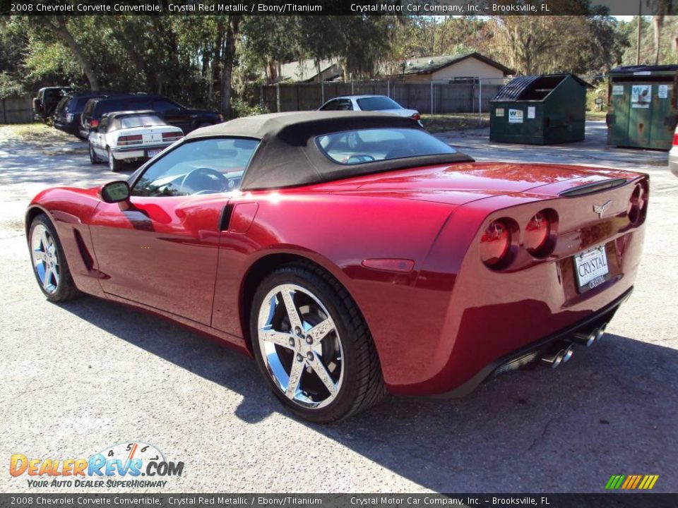 2008 Chevrolet Corvette Convertible Crystal Red Metallic / Ebony/Titanium Photo #3