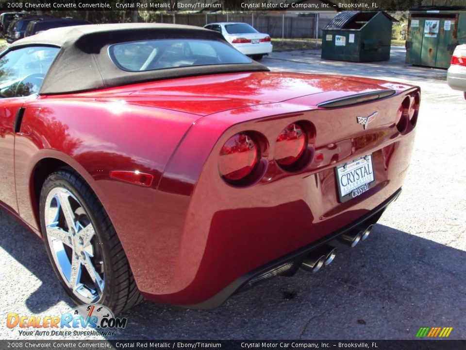 2008 Chevrolet Corvette Convertible Crystal Red Metallic / Ebony/Titanium Photo #6