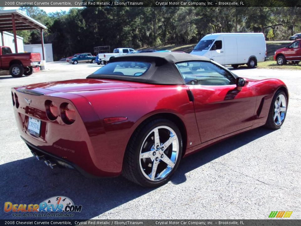 2008 Chevrolet Corvette Convertible Crystal Red Metallic / Ebony/Titanium Photo #7