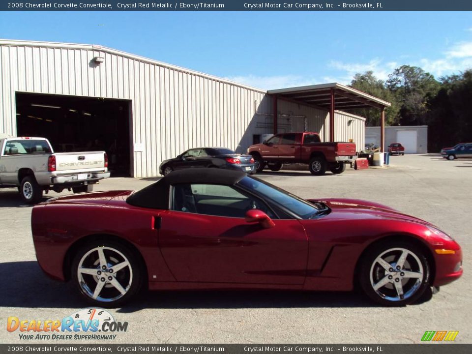 2008 Chevrolet Corvette Convertible Crystal Red Metallic / Ebony/Titanium Photo #8