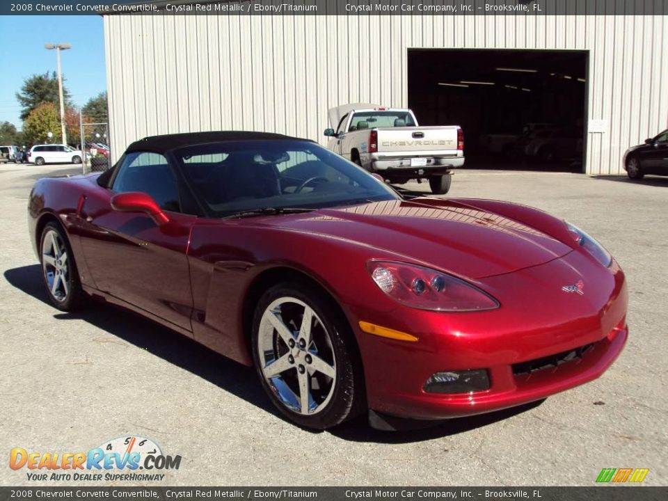 2008 Chevrolet Corvette Convertible Crystal Red Metallic / Ebony/Titanium Photo #9