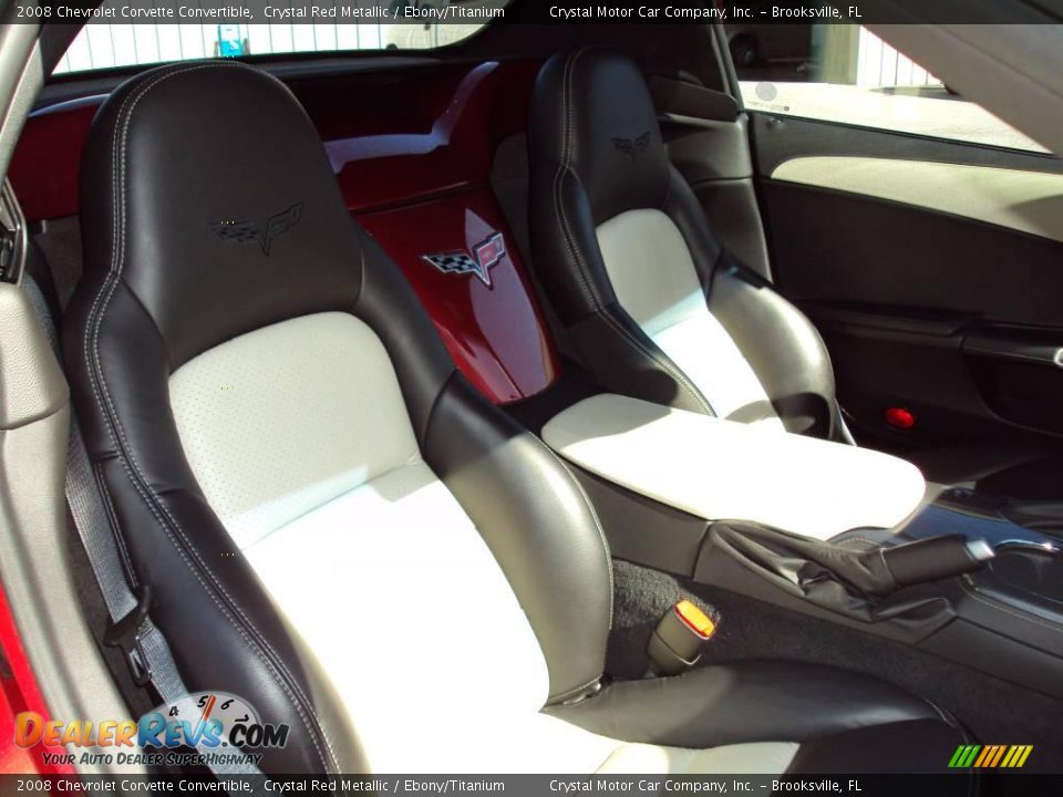 2008 Chevrolet Corvette Convertible Crystal Red Metallic / Ebony/Titanium Photo #10