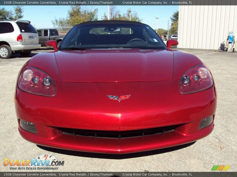 2008 Chevrolet Corvette Convertible Crystal Red Metallic / Ebony/Titanium Photo #11