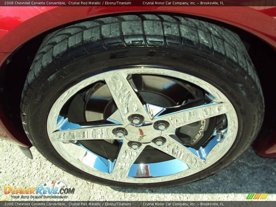 2008 Chevrolet Corvette Convertible Crystal Red Metallic / Ebony/Titanium Photo #12