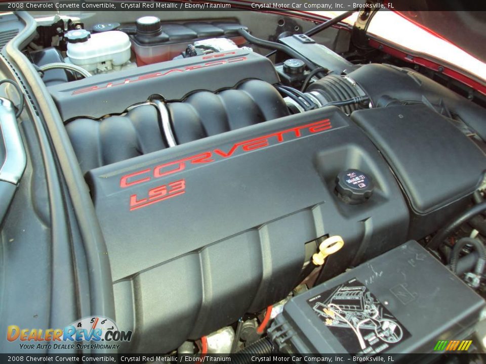 2008 Chevrolet Corvette Convertible Crystal Red Metallic / Ebony/Titanium Photo #14