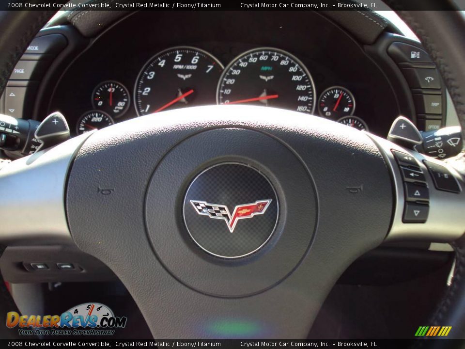 2008 Chevrolet Corvette Convertible Crystal Red Metallic / Ebony/Titanium Photo #19