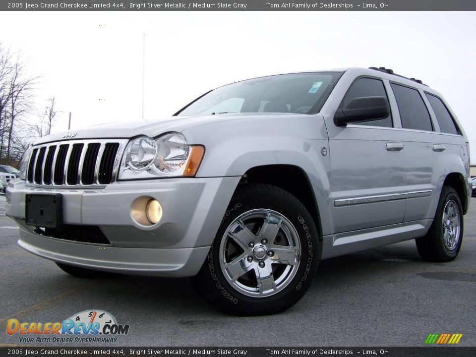 2005 Jeep Grand Cherokee Limited 4x4 Bright Silver Metallic / Medium Slate Gray Photo #5