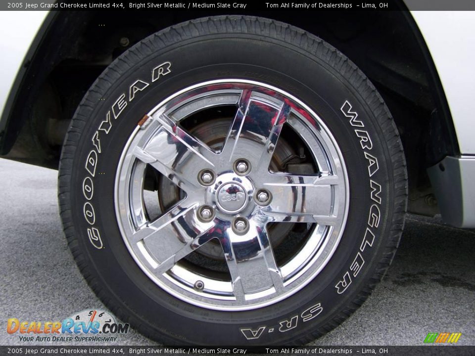 2005 Jeep Grand Cherokee Limited 4x4 Bright Silver Metallic / Medium Slate Gray Photo #8