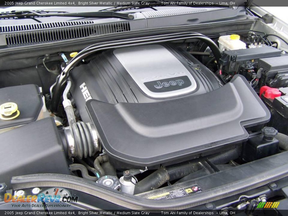 2005 Jeep Grand Cherokee Limited 4x4 Bright Silver Metallic / Medium Slate Gray Photo #20