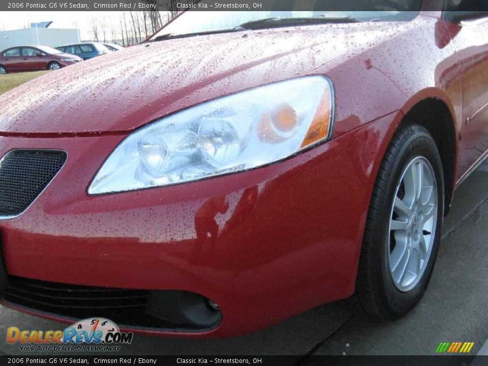 2006 Pontiac G6 V6 Sedan Crimson Red / Ebony Photo #4