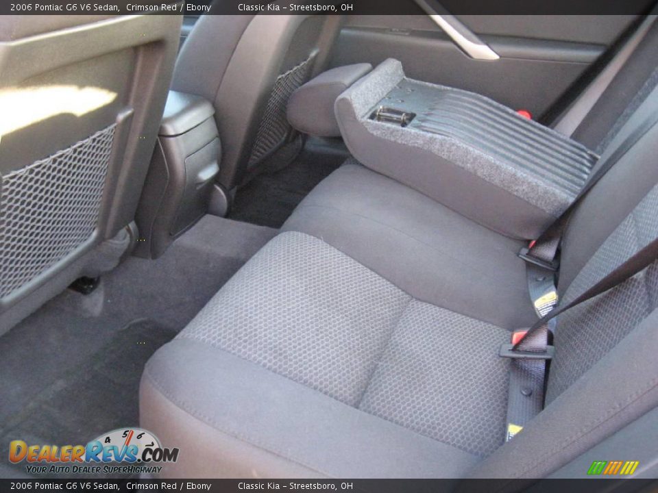 2006 Pontiac G6 V6 Sedan Crimson Red / Ebony Photo #15