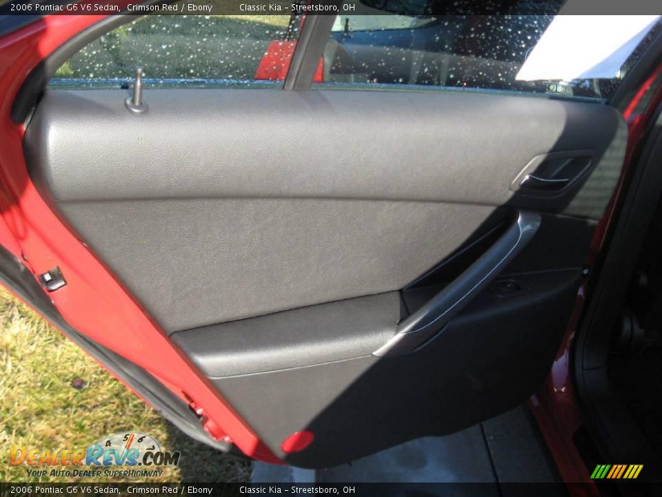2006 Pontiac G6 V6 Sedan Crimson Red / Ebony Photo #24