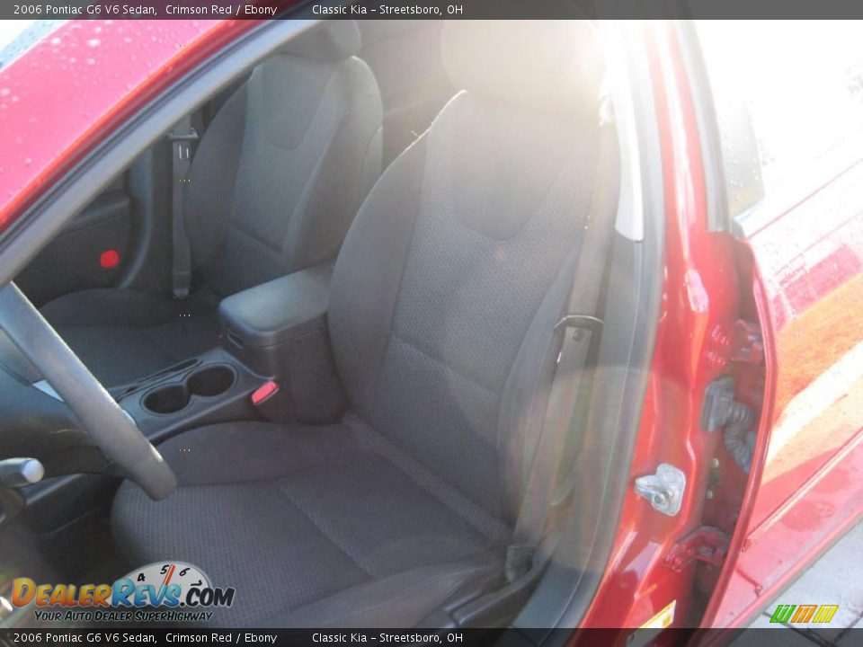2006 Pontiac G6 V6 Sedan Crimson Red / Ebony Photo #29