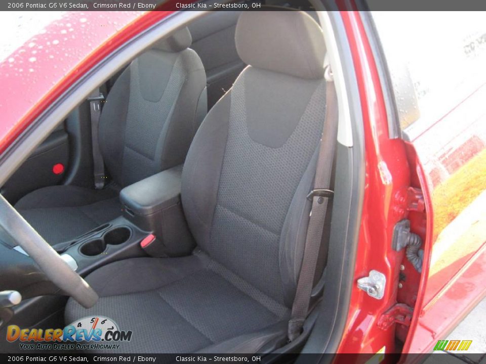 2006 Pontiac G6 V6 Sedan Crimson Red / Ebony Photo #30