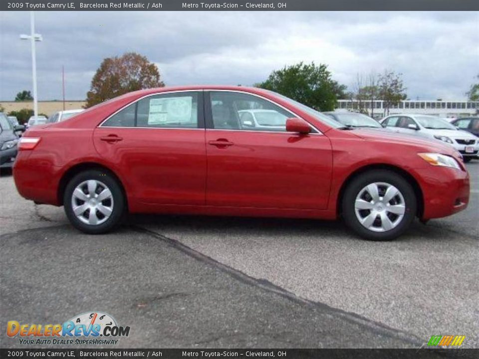 2009 Toyota Camry LE Barcelona Red Metallic / Ash Photo #2