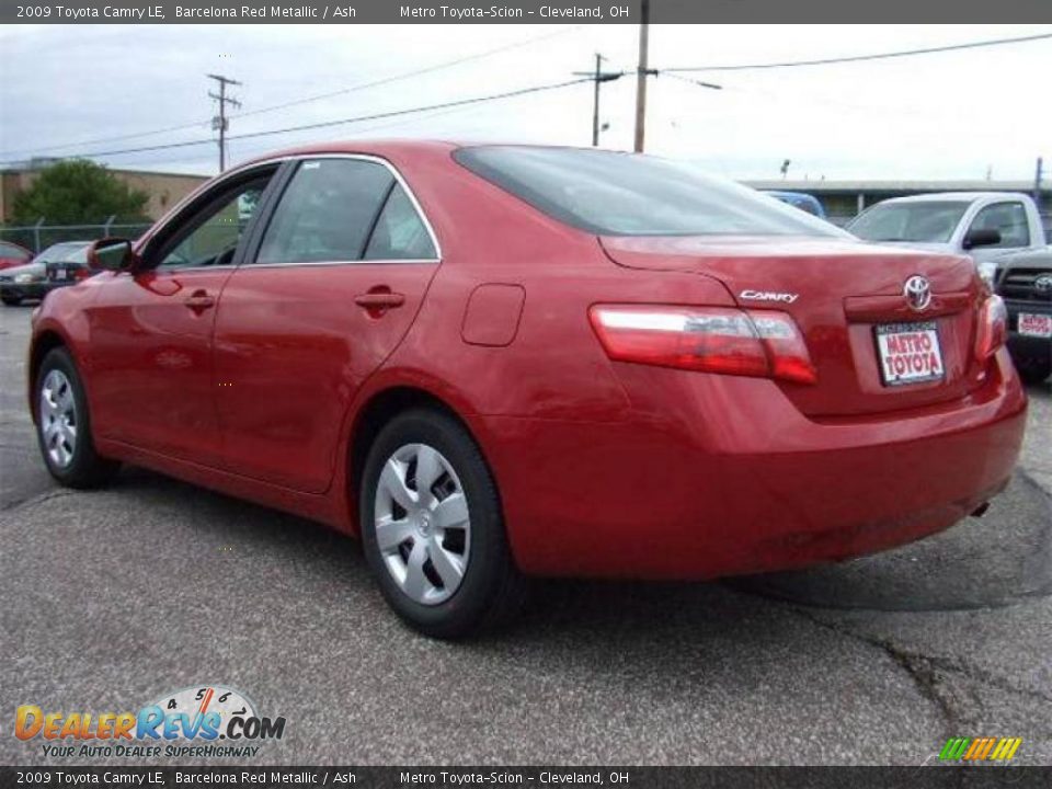 2009 Toyota Camry LE Barcelona Red Metallic / Ash Photo #5