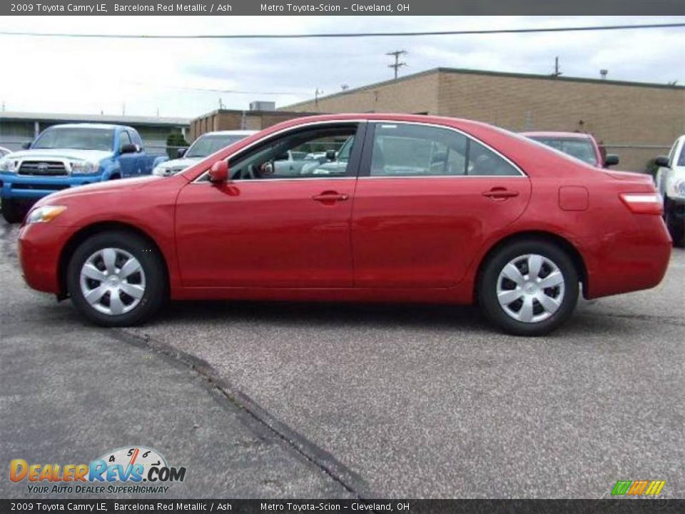 2009 Toyota Camry LE Barcelona Red Metallic / Ash Photo #6