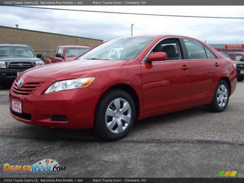 2009 Toyota Camry LE Barcelona Red Metallic / Ash Photo #7