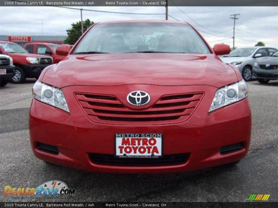 2009 Toyota Camry LE Barcelona Red Metallic / Ash Photo #8